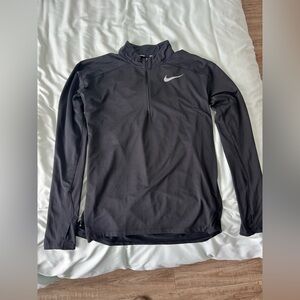 Nike Running Black Long Sleeve Pullover Quarter Zip